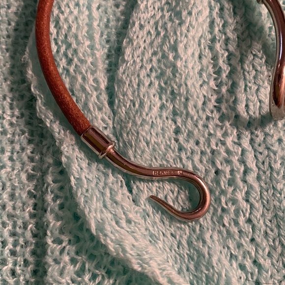Hermès hook silver bracelet - Picture 4 of 4